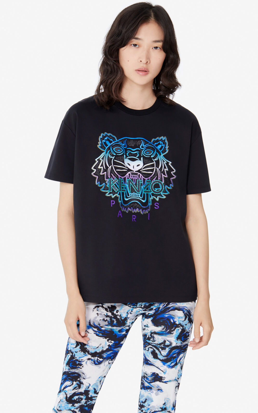 Kenzo Tiger Ženska Majice Črna SI-2899607